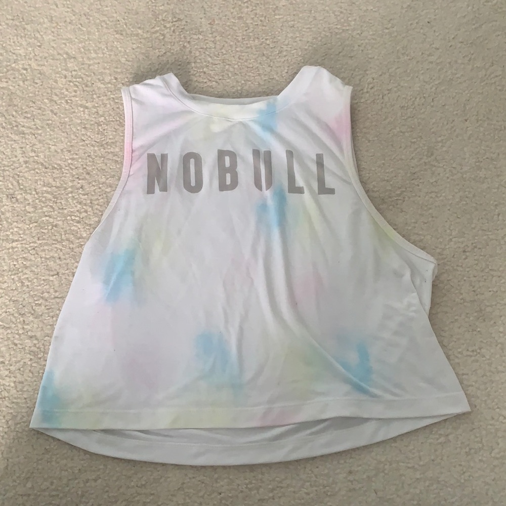 NOBULL White Tie Dye Muscle Tank